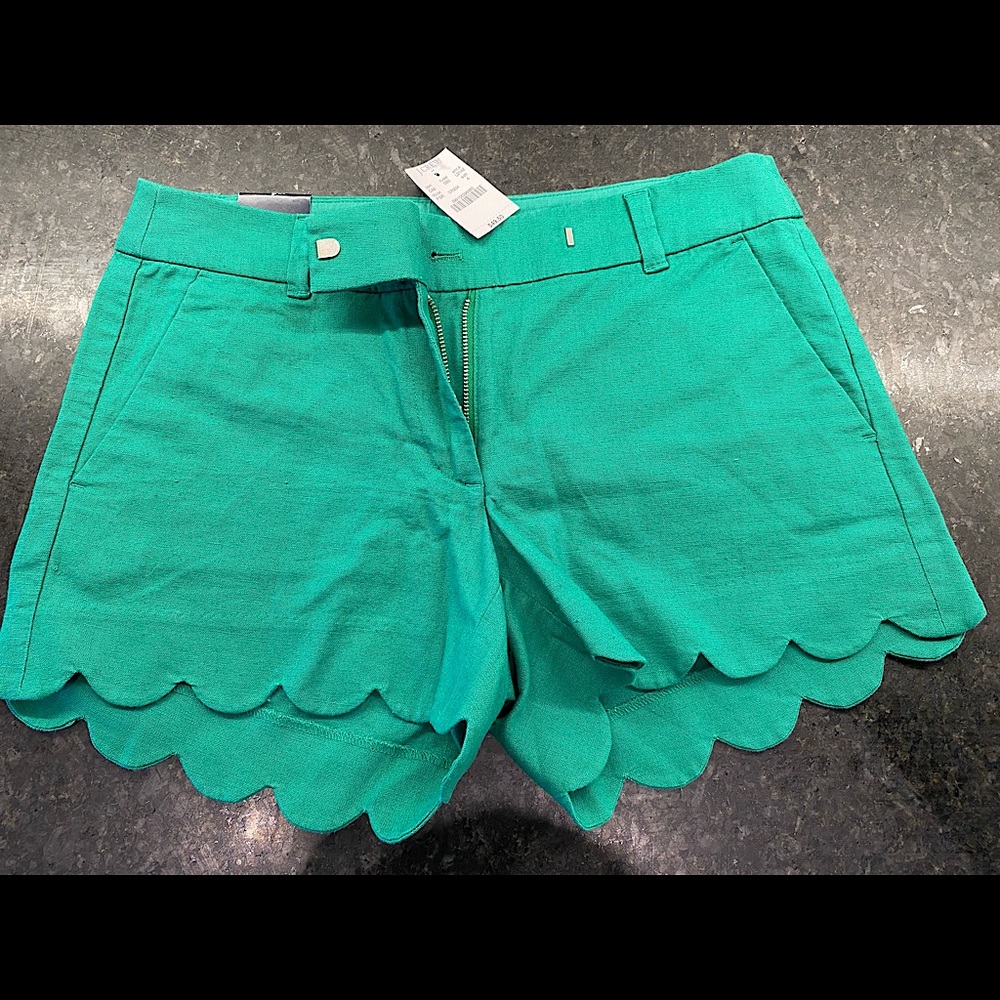 NWT J. Crew Scalloped Shorts